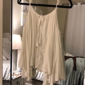 Open Shoulder Long Sleeve Top